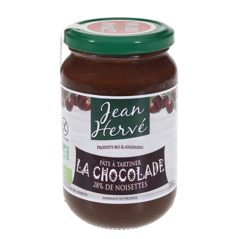 Pâte à tartiner bio Chocolade 350g Jean Hervé Jean Hervé  dans votre magasin bio en ligne Etiketbio.eu