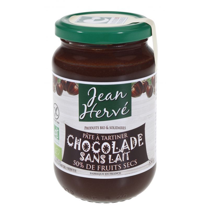 Chocolade sans lait Jean Hervé 350g Jean Hervé  dans votre magasin bio en ligne Etiketbio.eu