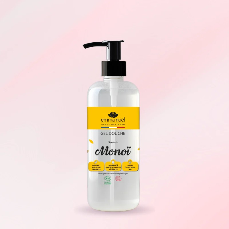 Gel douche monoï bio 750ml - Emma Noël Emma Noël  dans votre magasin bio en ligne Etiketbio.eu