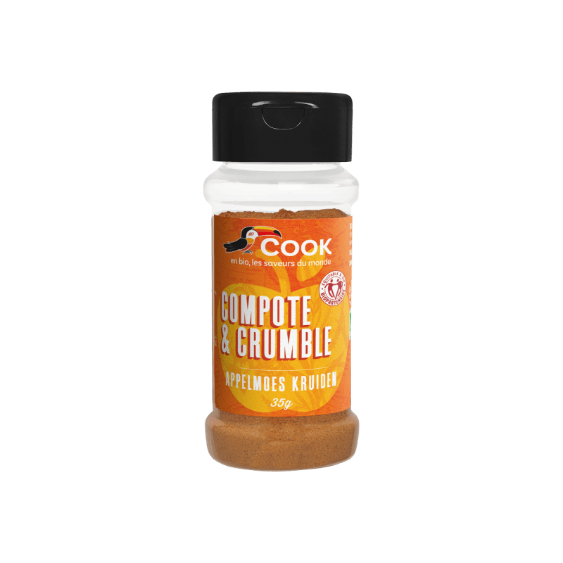 Mélange compote crumble bio Cook 35g Cook  dans votre magasin bio en ligne Etiketbio.eu