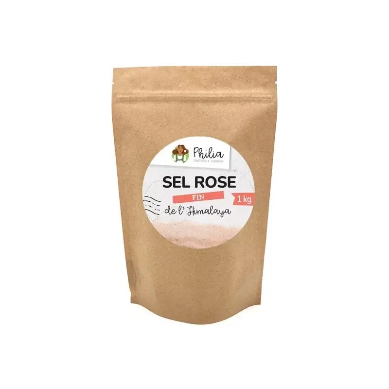 Sel rose Himalaya fin 1kg Philia PHILIA  dans votre magasin bio en ligne Etiketbio.eu