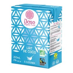 Lait de coco bio Base Organic 200 ml Base Organic  dans votre magasin bio en ligne Etiketbio.eu