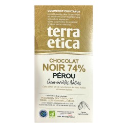 Chocolat noir 74% Pérou bio – Terra Etica