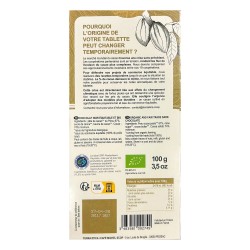 Chocolat noir 74% Pérou bio – Terra Etica Terra Etica  dans votre magasin bio en ligne Etiketbio.eu
