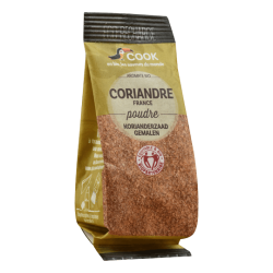 Coriandre moulue bio Cook 30g Cook  dans votre magasin bio en ligne Etiketbio.eu