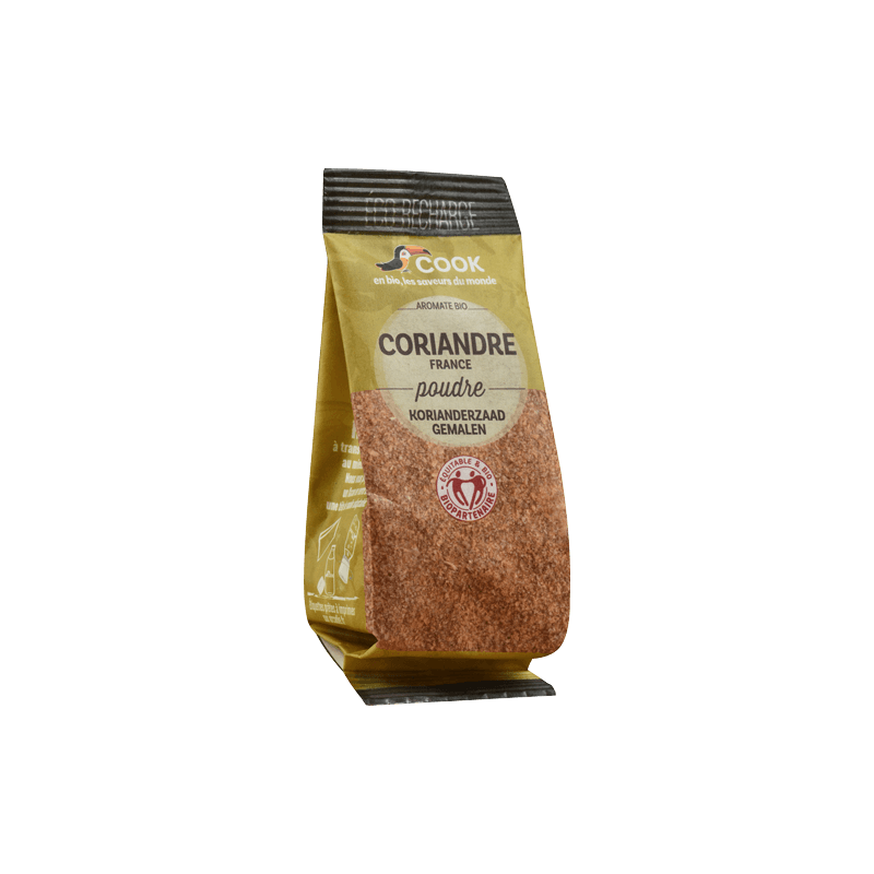 Coriandre moulue bio Cook 30g Cook  dans votre magasin bio en ligne Etiketbio.eu
