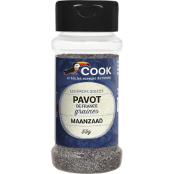 Pavot graines bio Cook 55g Cook  dans votre magasin bio en ligne Etiketbio.eu