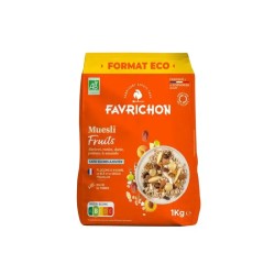 Muesli fruits bio 1kg sans sucres ajoutés - Favrichon Favrichon  dans votre magasin bio en ligne Etiketbio.eu