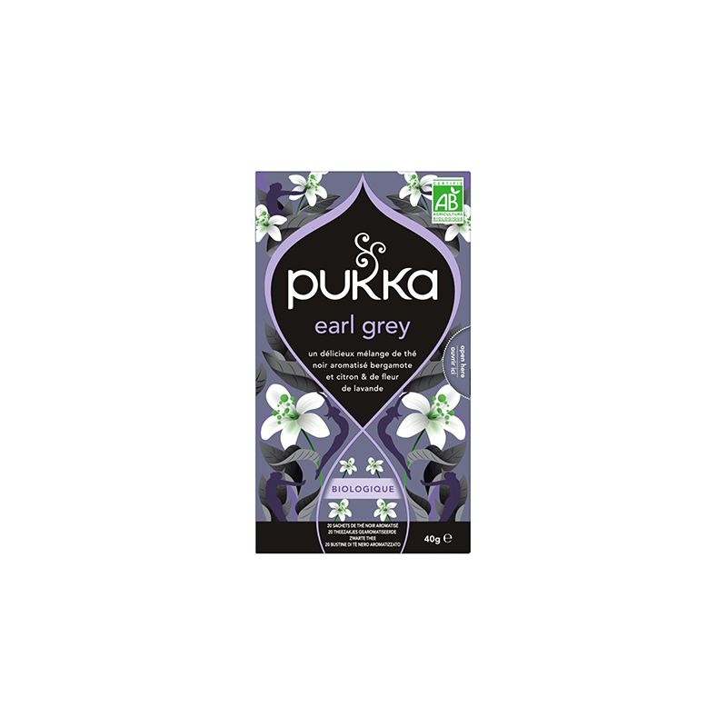 Thé Earl Grey bio 20 infusettes Pukka Pukka  dans votre magasin bio en ligne Etiketbio.eu