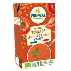 Velouté tomates lentilles Priméal 1L Priméal  dans votre magasin bio en ligne Etiketbio.eu