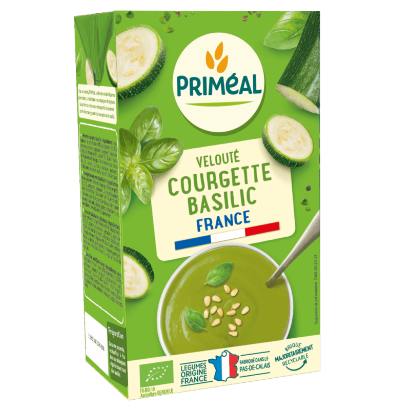 Velouté courgette basilic Priméal 1L Priméal  dans votre magasin bio en ligne Etiketbio.eu