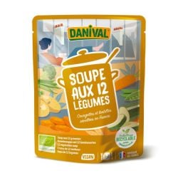 Soupe 12 légumes bio Danival 50cl Danival  dans votre magasin bio en ligne Etiketbio.eu