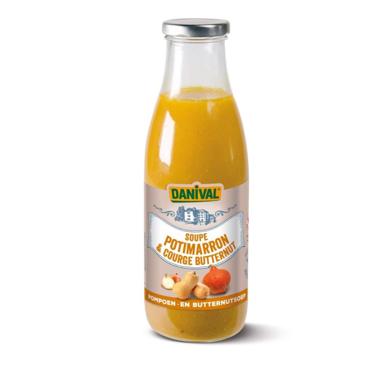Soupe potimarron butternut Danival 72cl Danival  dans votre magasin bio en ligne Etiketbio.eu