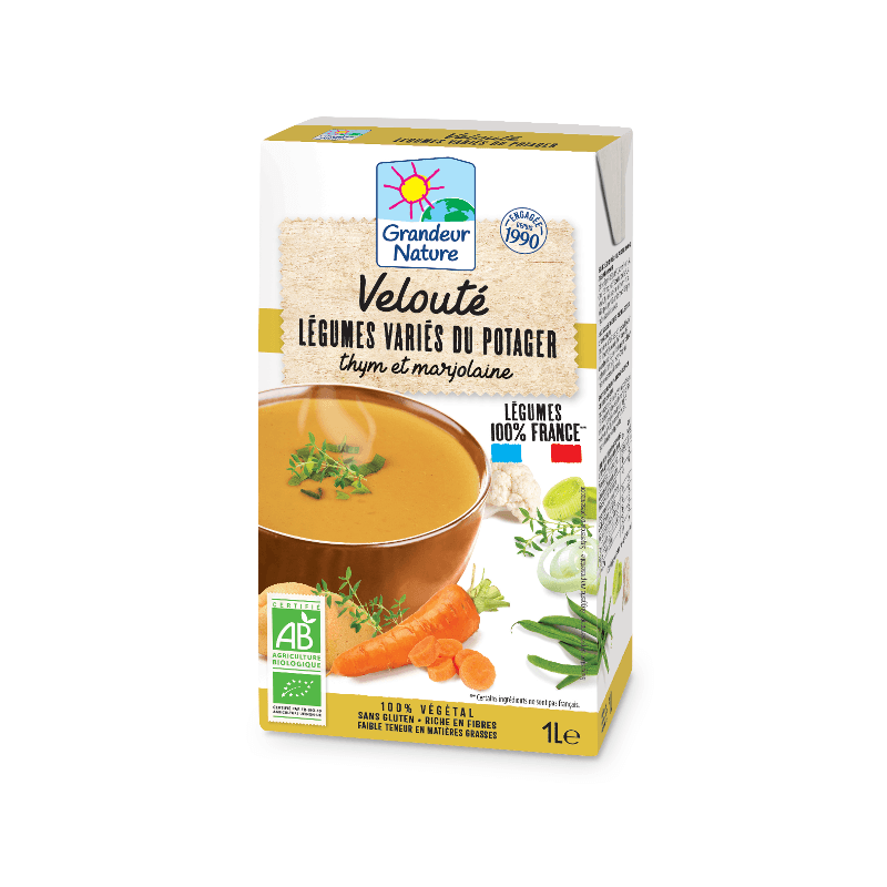 Velouté potager Grandeur Nature 1L Grandeur Nature  dans votre magasin bio en ligne Etiketbio.eu