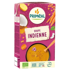 Soupe indienne bio Priméal 1L Priméal  dans votre magasin bio en ligne Etiketbio.eu