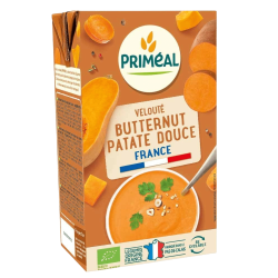 Velouté butternut patate douce Priméal 1L Priméal  dans votre magasin bio en ligne Etiketbio.eu