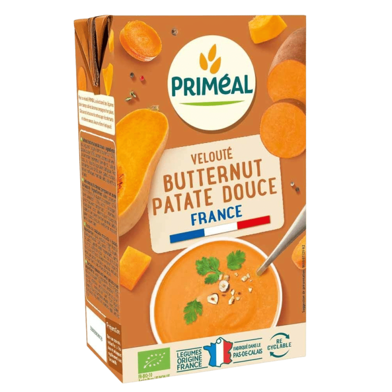 Velouté butternut patate douce Priméal 1L Priméal  dans votre magasin bio en ligne Etiketbio.eu