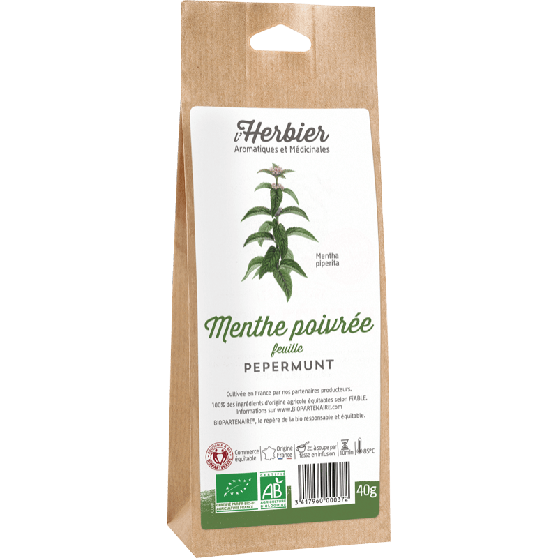 Menthe poivrée L’Herbier de France 40g