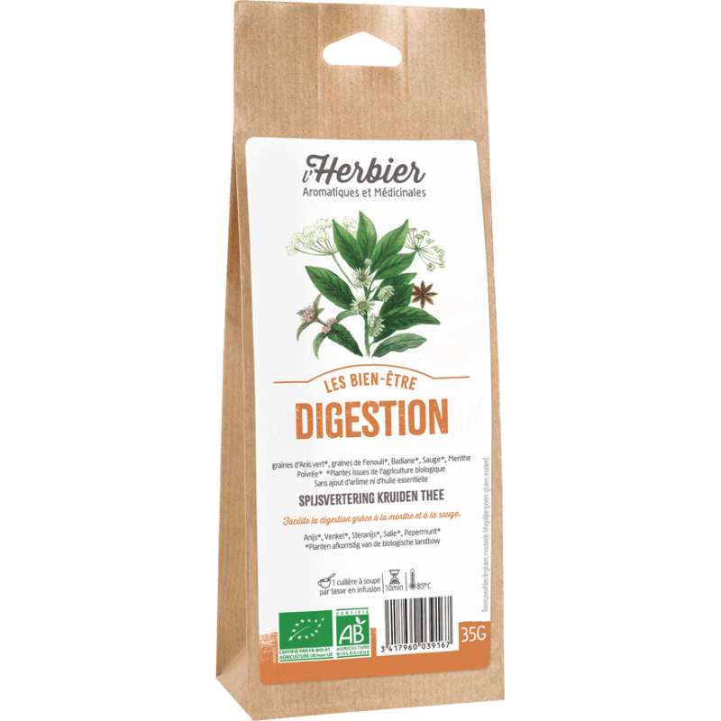 Tisane digestion L’Herbier de France 35g Herbier de France  dans votre magasin bio en ligne Etiketbio.eu