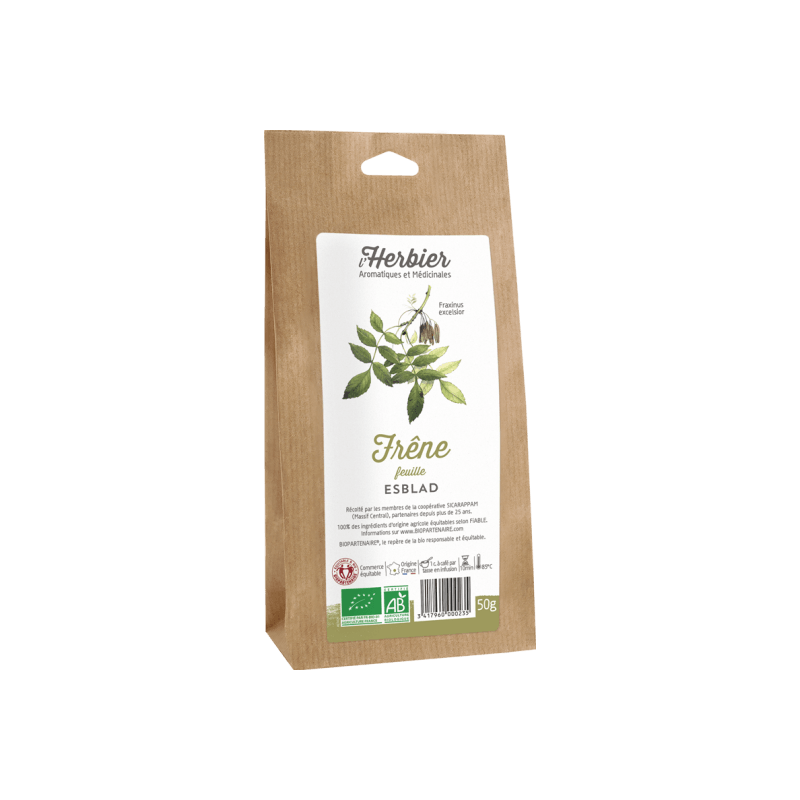 Frêne feuilles L’Herbier de France 50g Herbier de France  dans votre magasin bio en ligne Etiketbio.eu