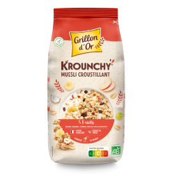 Krounchy 5 fruits Grillon d’Or 500g Grillon d'Or  dans votre magasin bio en ligne Etiketbio.eu