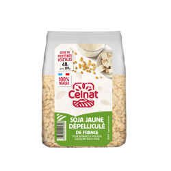 Soja jaune dépelliculé Celnat 500g Celnat  dans votre magasin bio en ligne Etiketbio.eu
