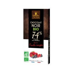 Chocolat noir fruits des bois 100gr Moulin des Moines