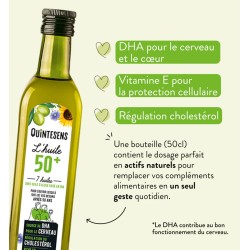 Huile 50+ 50cl Quintesens quintesens  dans votre magasin bio en ligne Etiketbio.eu