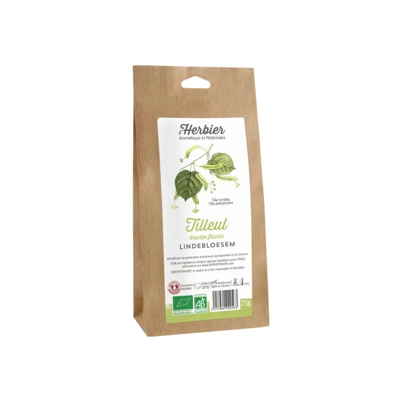 Tilleul bractées L’Herbier de France 25g Herbier de France  dans votre magasin bio en ligne Etiketbio.eu