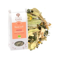 Tisane Bonne Nuit Jardins de Gaïa 50g Les Jardins de Gaïa  dans votre magasin bio en ligne Etiketbio.eu