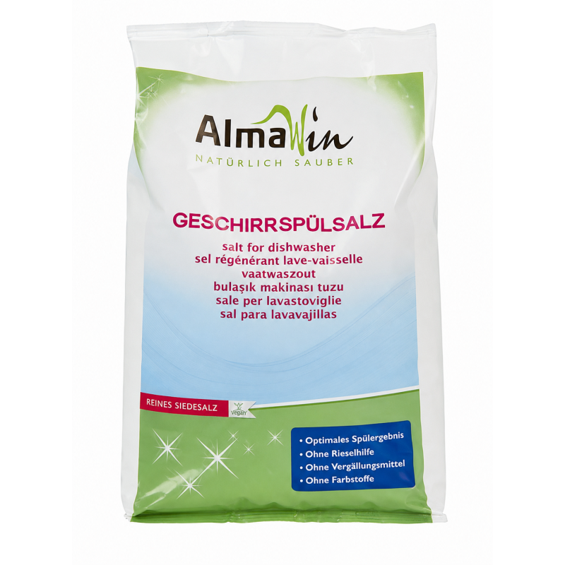 Sel régénérant lave-vaisselle 2kg - AlmaWin   dans votre magasin bio en ligne Etiketbio.eu