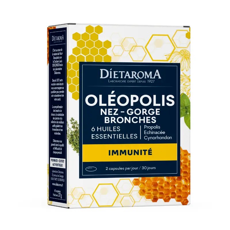 Oléopolis Ravintsara Dietaroma 60 capsules Dietaroma  dans votre magasin bio en ligne Etiketbio.eu