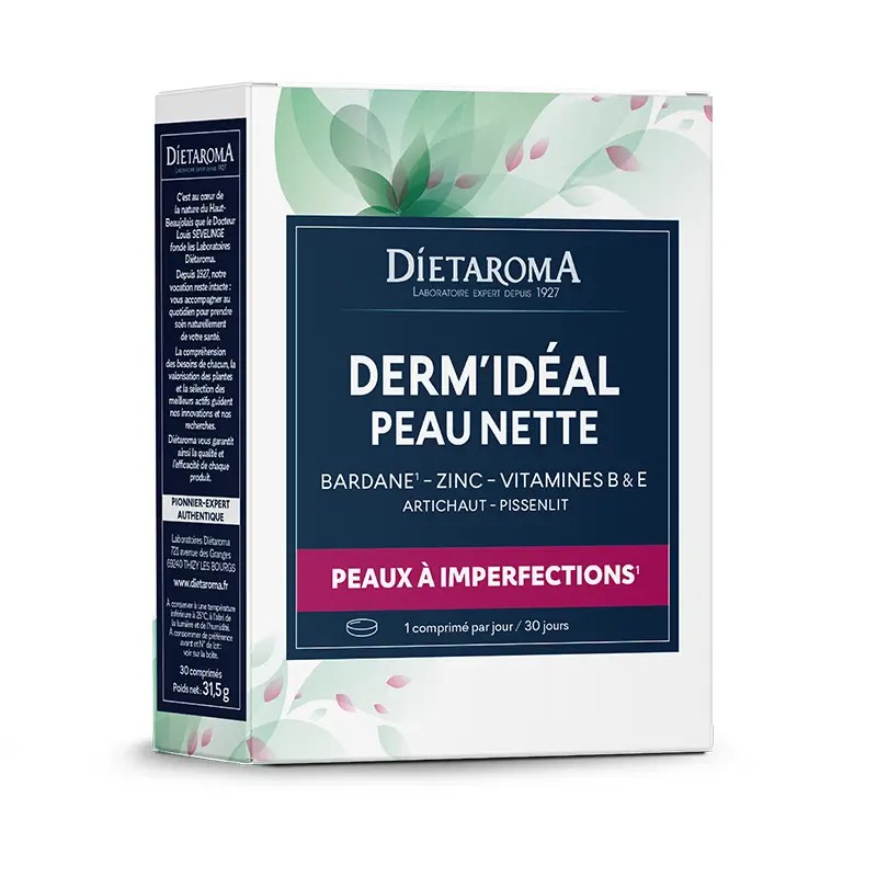 Dermidéal Zinc Bardane Dietaroma 30 comp