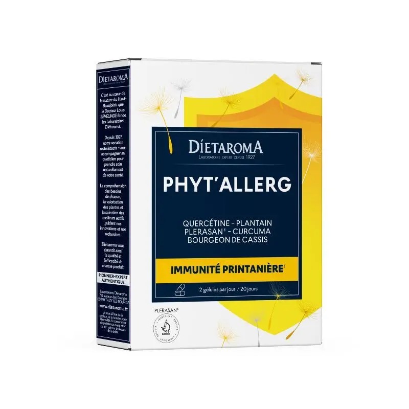 Phyt’Allerg Dietaroma 40 gélules Dietaroma  dans votre magasin bio en ligne Etiketbio.eu
