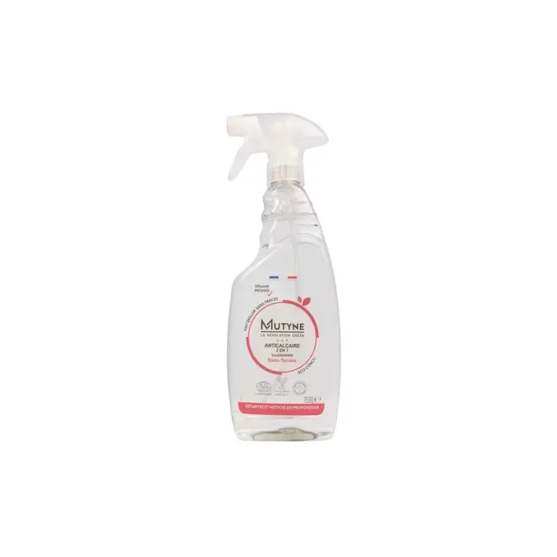 Spray anticalcaire cuisine bain 750ml – Mutyne Mutyne  dans votre magasin bio en ligne Etiketbio.eu