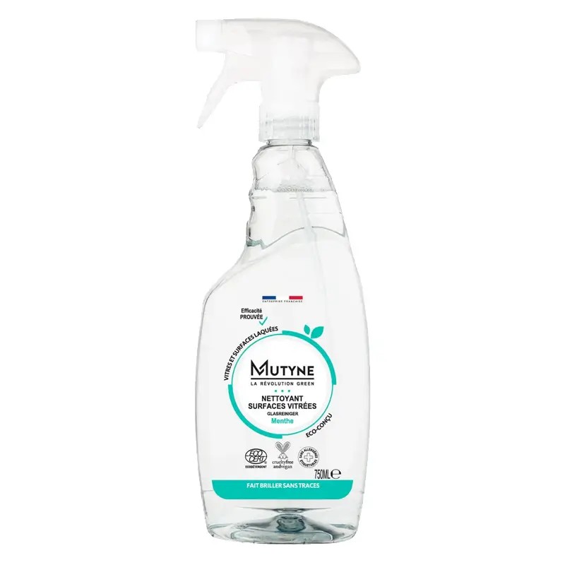 Spray vitres menthe 750ml – Mutyne Mutyne  dans votre magasin bio en ligne Etiketbio.eu