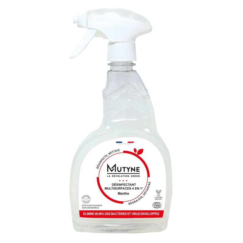 Spray désinfectant 4 en 1 750ml – Mutyne Mutyne  dans votre magasin bio en ligne Etiketbio.eu