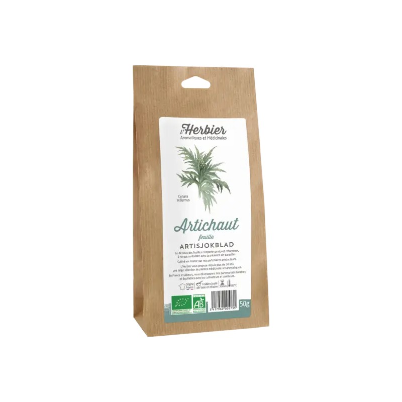 Artichaut feuille L’Herbier de France 50g Herbier de France  dans votre magasin bio en ligne Etiketbio.eu