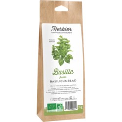 Basilic feuilles L’Herbier de France 35g Herbier de France  dans votre magasin bio en ligne Etiketbio.eu