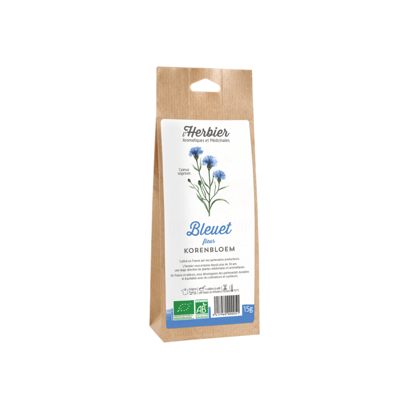 Bleuet fleurs bio 15g Herbier de France Herbier de France  dans votre magasin bio en ligne Etiketbio.eu