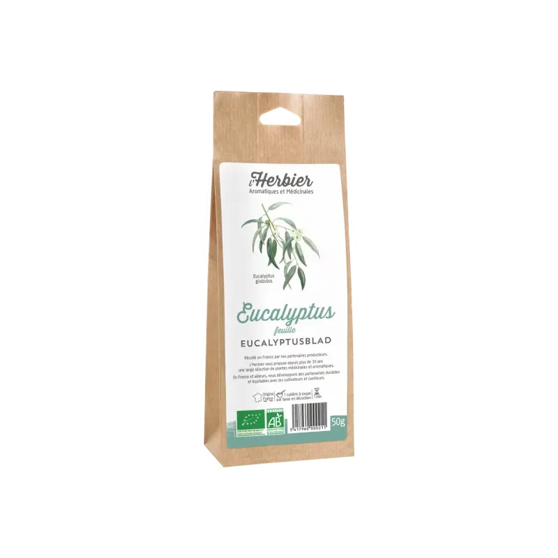 Eucalyptus feuilles bio 50g Herbier de France Herbier de France  dans votre magasin bio en ligne Etiketbio.eu