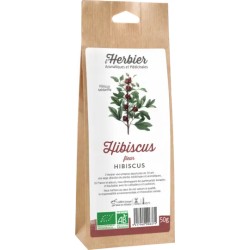 Hibiscus fleurs L’Herbier de France 50g Herbier de France  dans votre magasin bio en ligne Etiketbio.eu