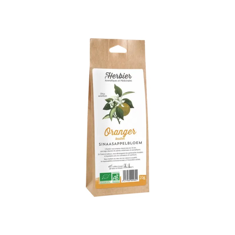 Oranger boutons L’Herbier 20g Herbier de France  dans votre magasin bio en ligne Etiketbio.eu