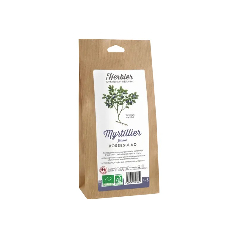 Myrtille feuilles L’Herbier 25g