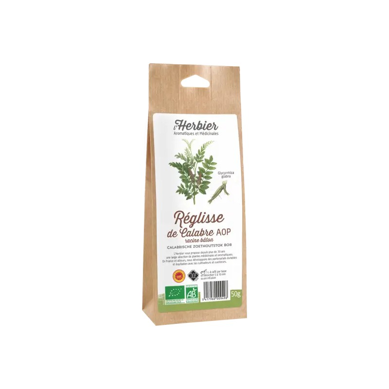 Réglisse racine L’Herbier 50g Herbier de France  dans votre magasin bio en ligne Etiketbio.eu