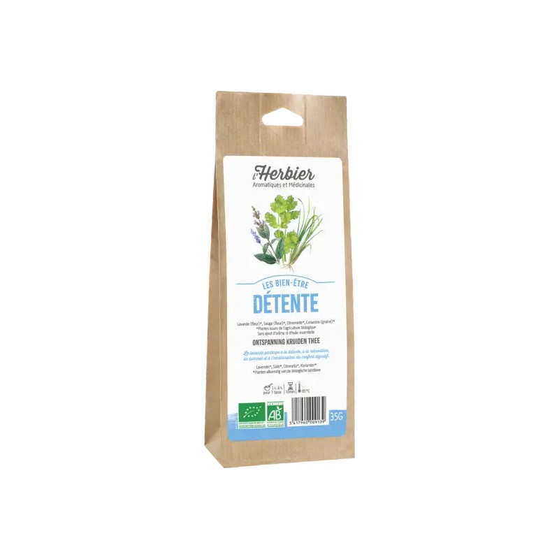 Mélange détente L’Herbier 35g Herbier de France  dans votre magasin bio en ligne Etiketbio.eu