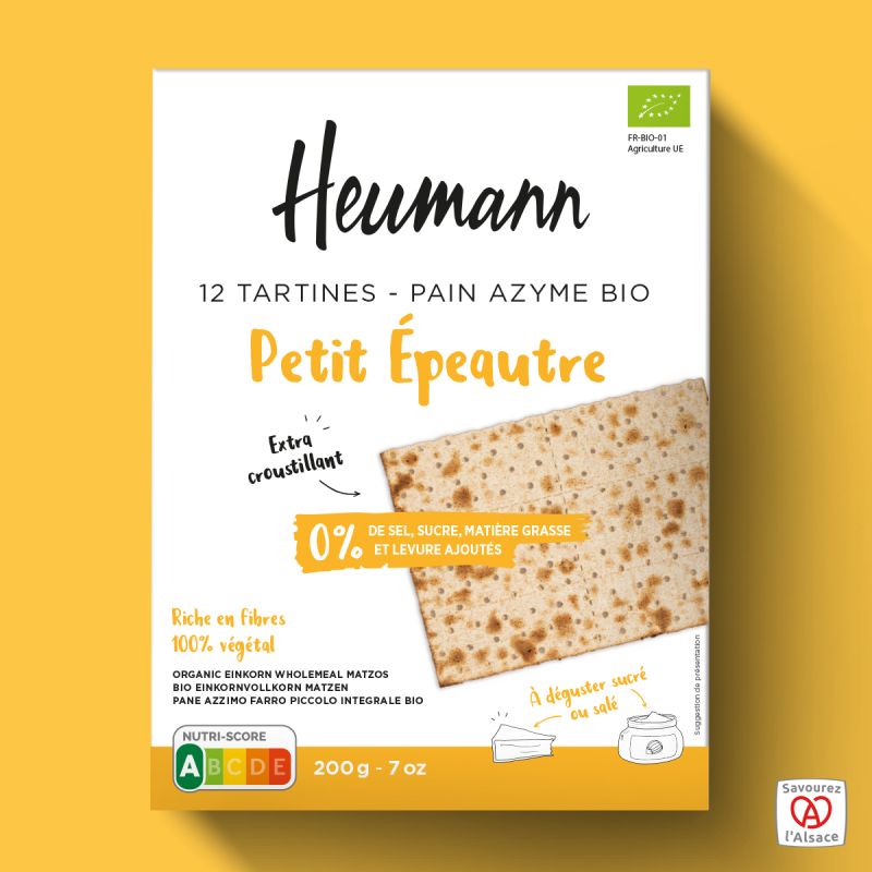 Pain azyme petit épeautre 200g Heumann   dans votre magasin bio en ligne Etiketbio.eu