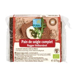 Pain complet seigle bio 375g Pural Puraliment  dans votre magasin bio en ligne Etiketbio.eu