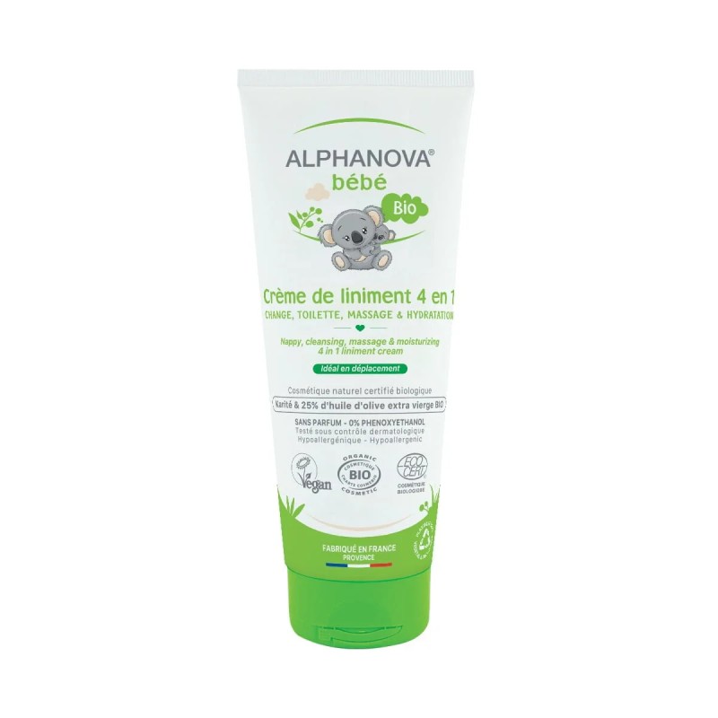 Crème de liniment 4 en 1 bio 200ml Alphanova Alphanova  dans votre magasin bio en ligne Etiketbio.eu