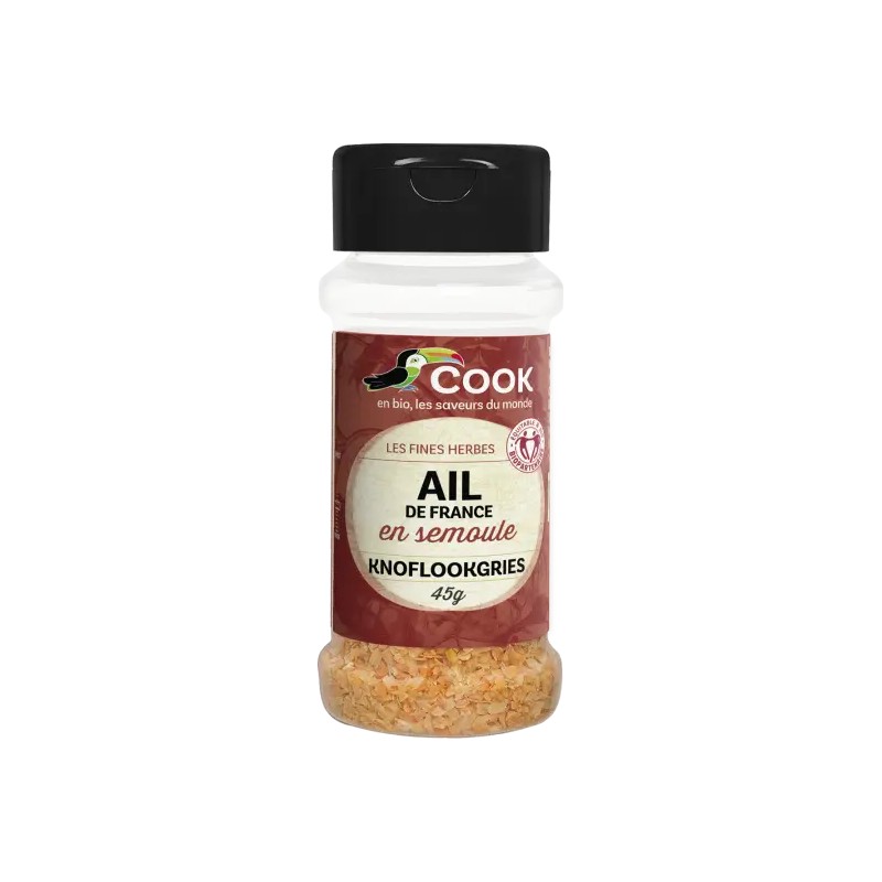 Ail semoule bio 45g Cook Arcadie Cook  dans votre magasin bio en ligne Etiketbio.eu